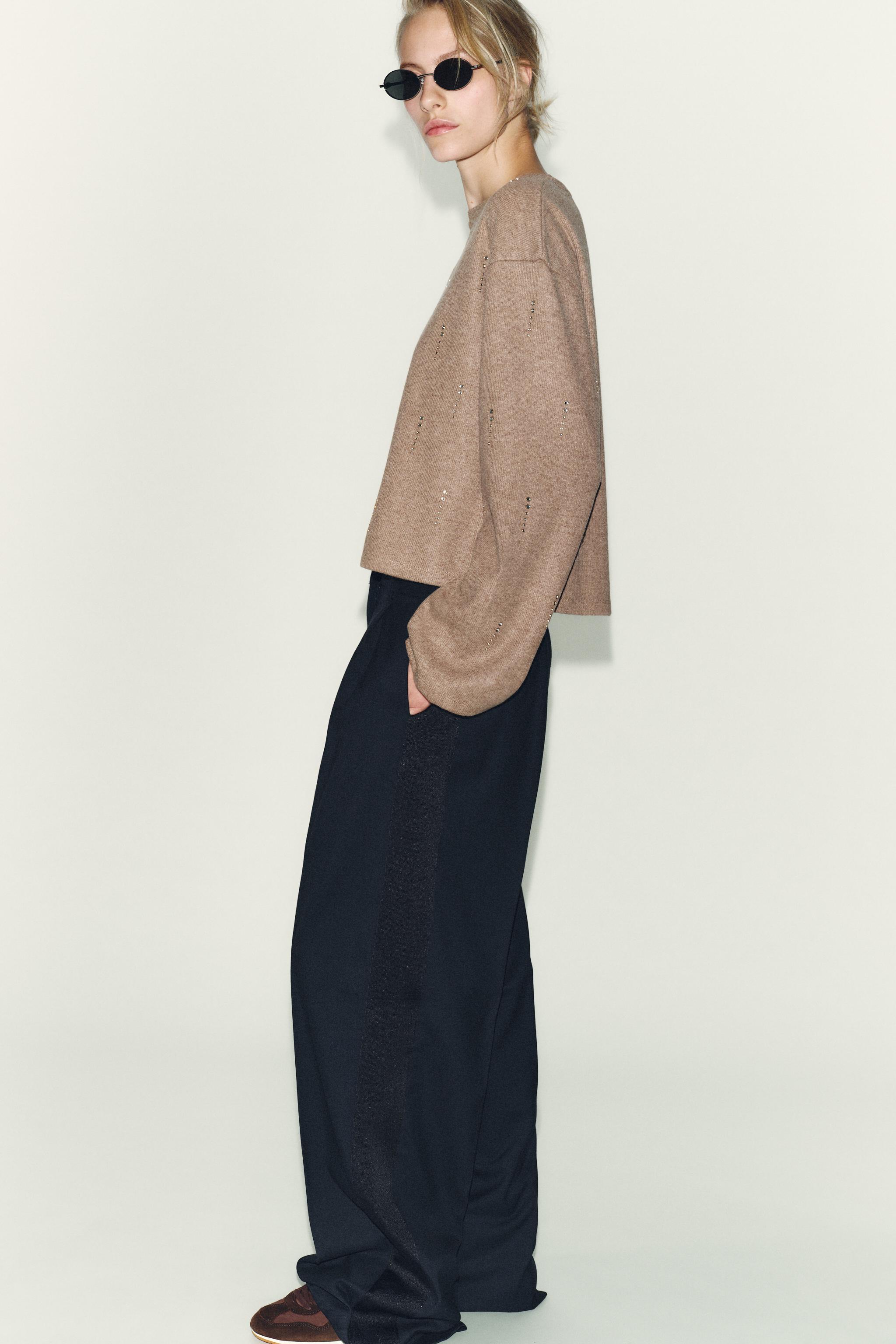 SPARKLY RIBBED JUMPER